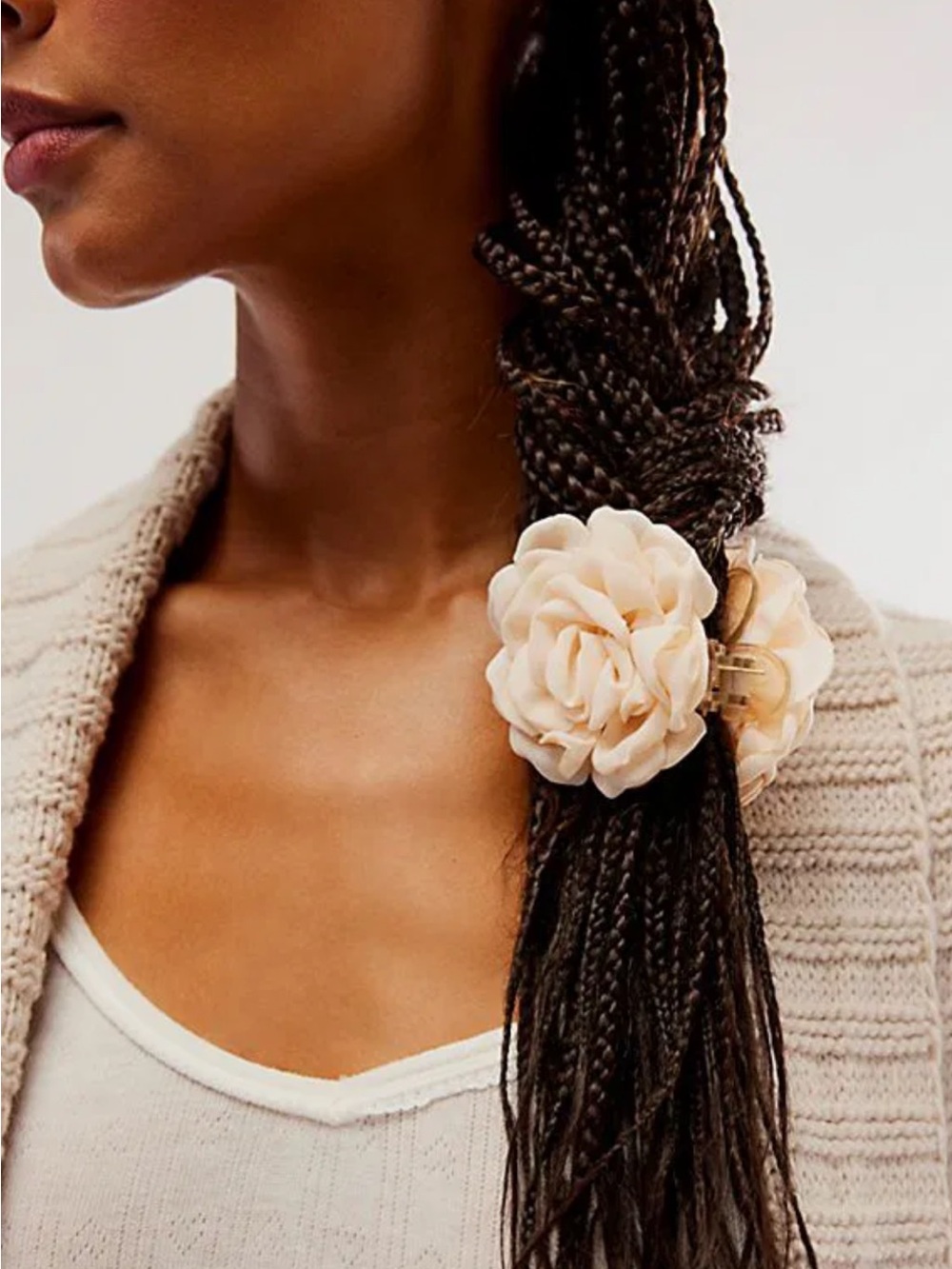 Free People Elegant Sage Floral Hair Clip - Women Accessories Sold out!